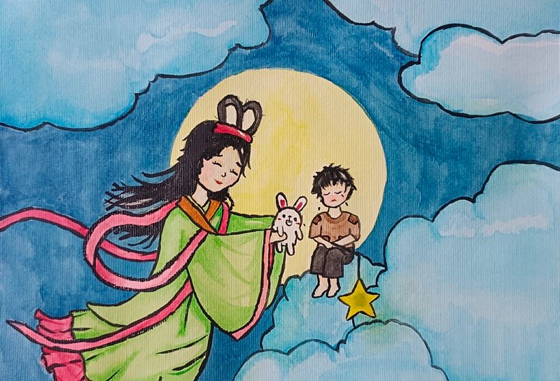 tranh vẽ trung thu 12