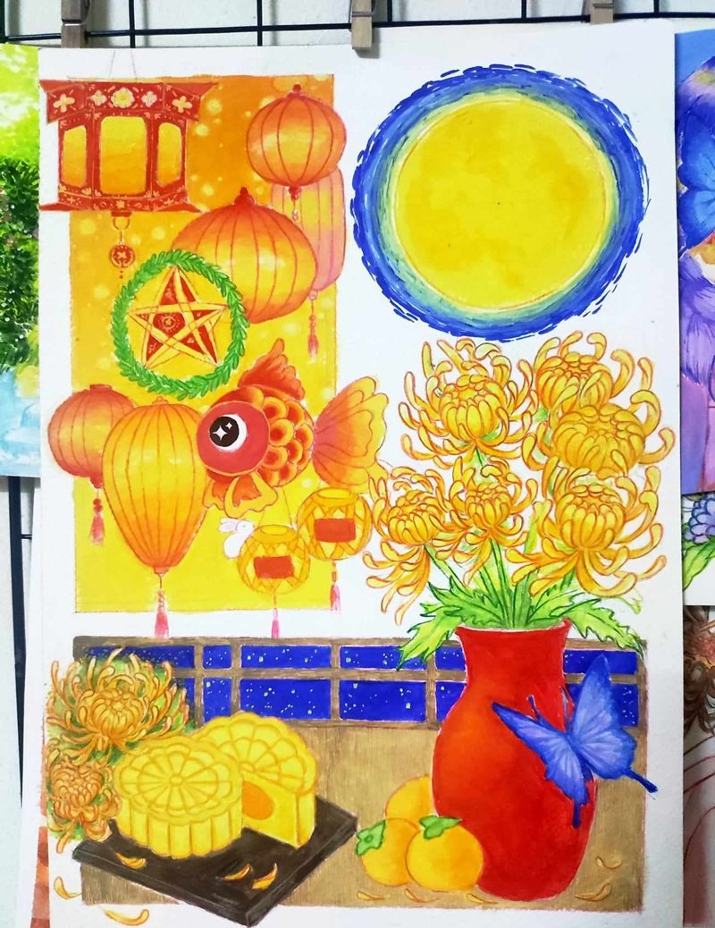 tranh vẽ trung thu 14