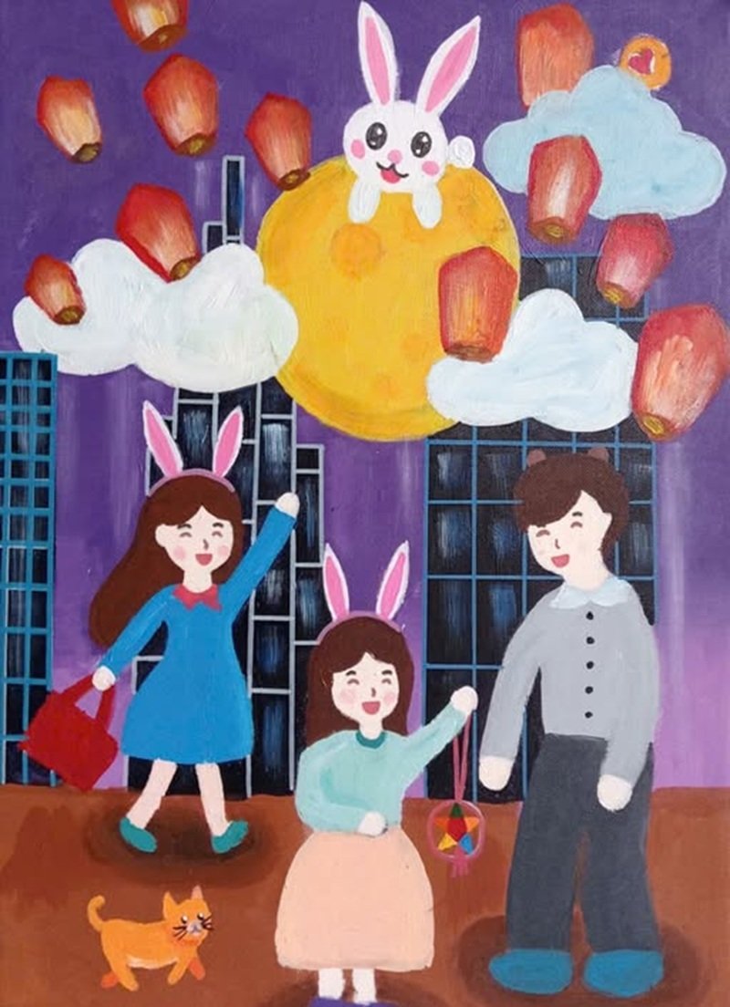 tranh vẽ trung thu 18