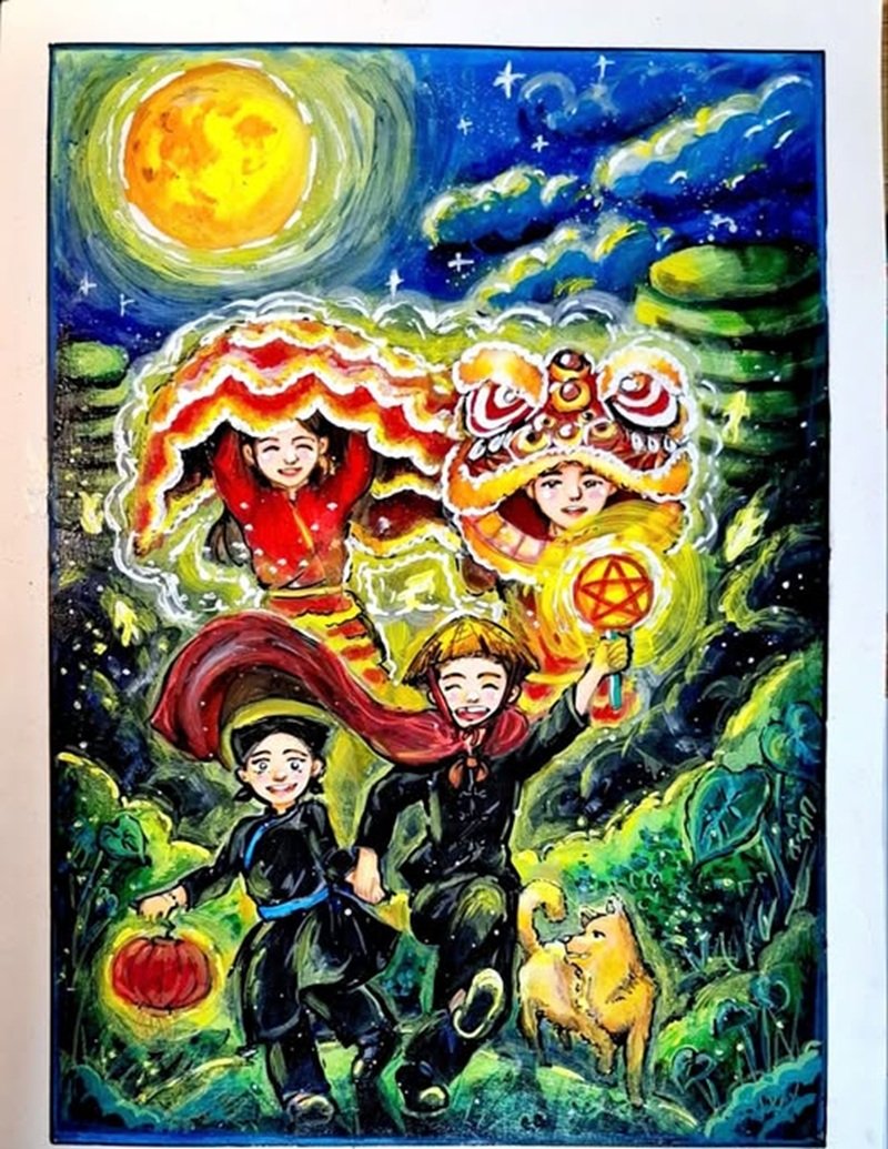 tranh vẽ trung thu 22