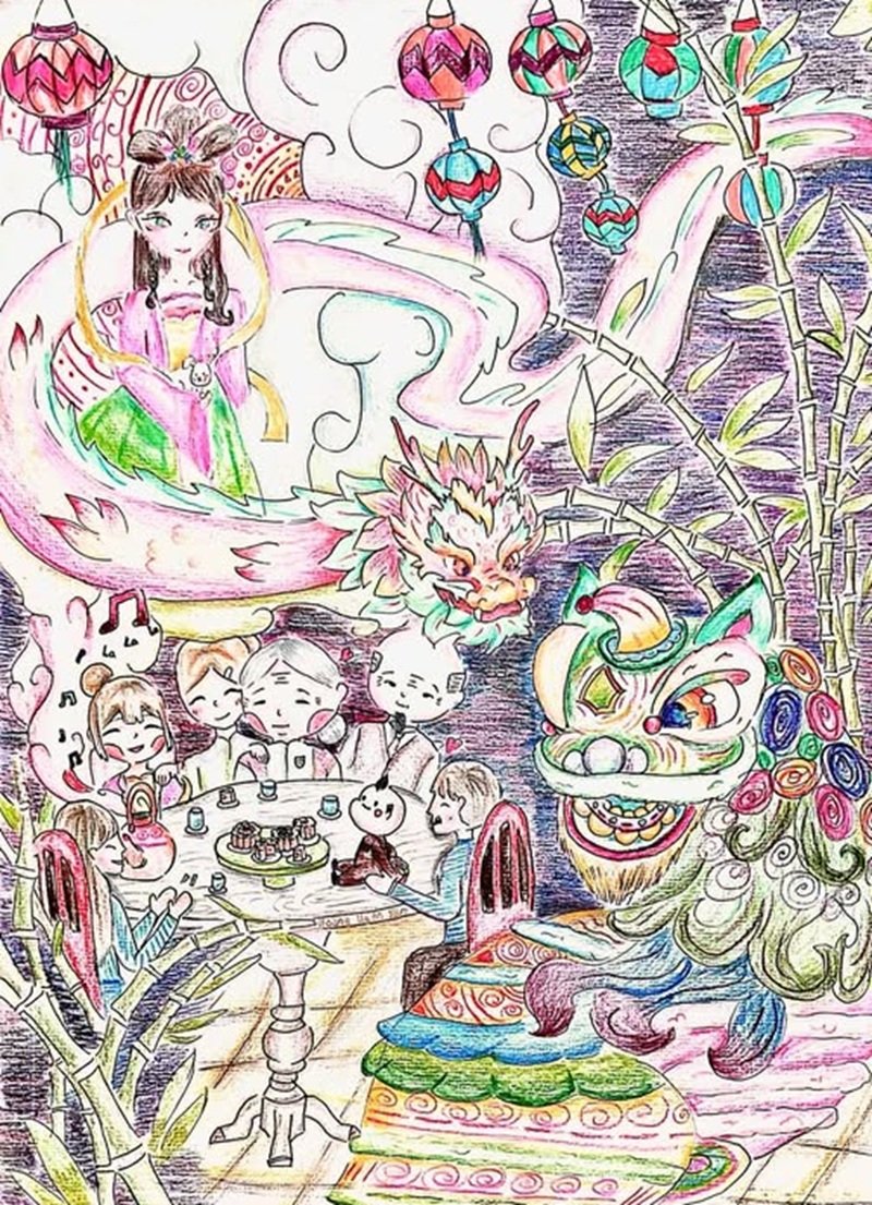 tranh vẽ trung thu 23