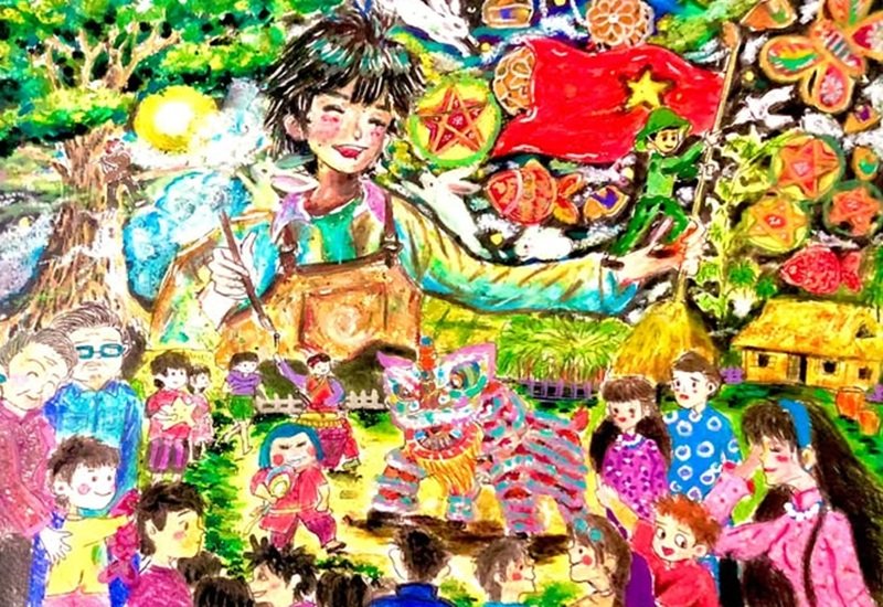 tranh vẽ trung thu 24