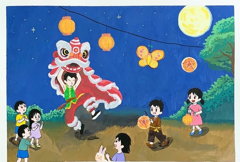 tranh vẽ trung thu 26