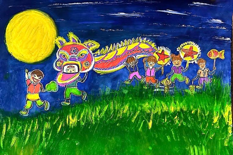 tranh vẽ trung thu 30