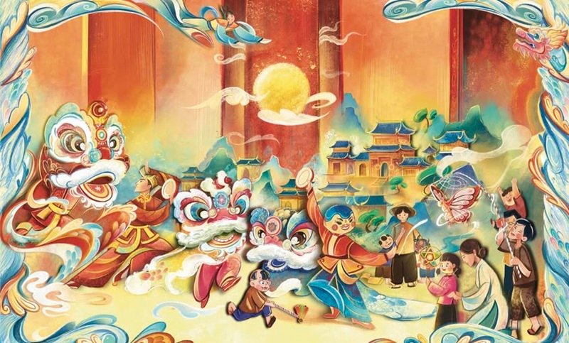 tranh vẽ trung thu 31