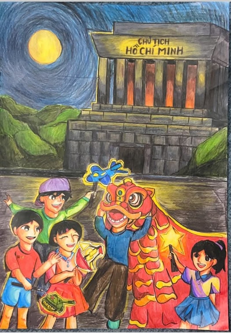 tranh vẽ trung thu 32