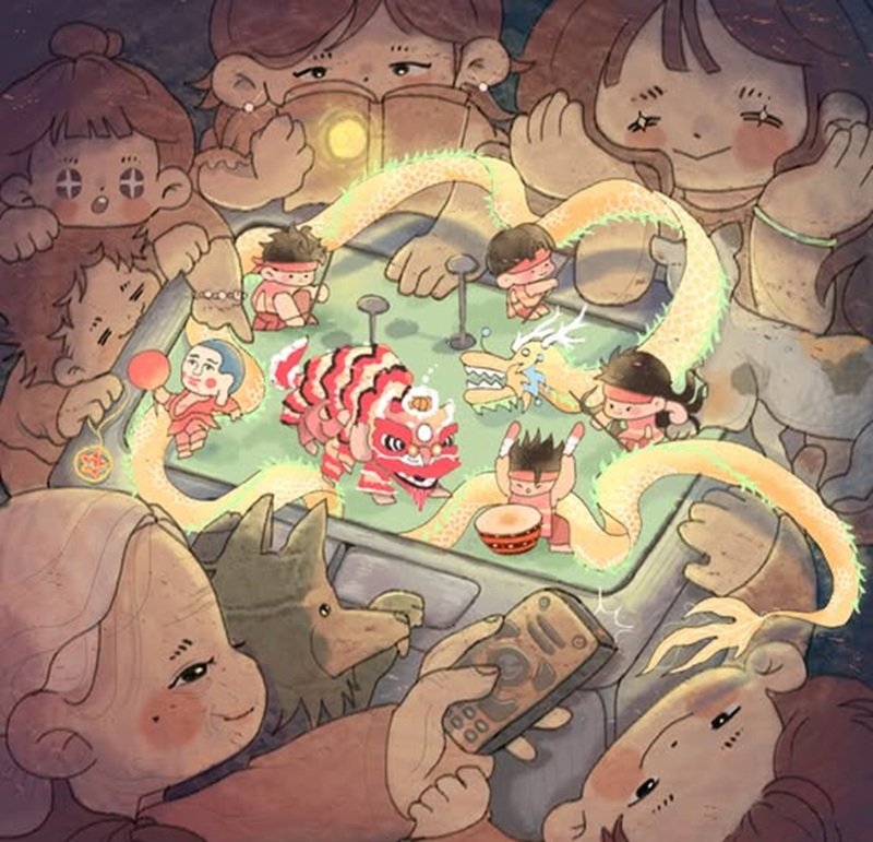 tranh vẽ trung thu 33