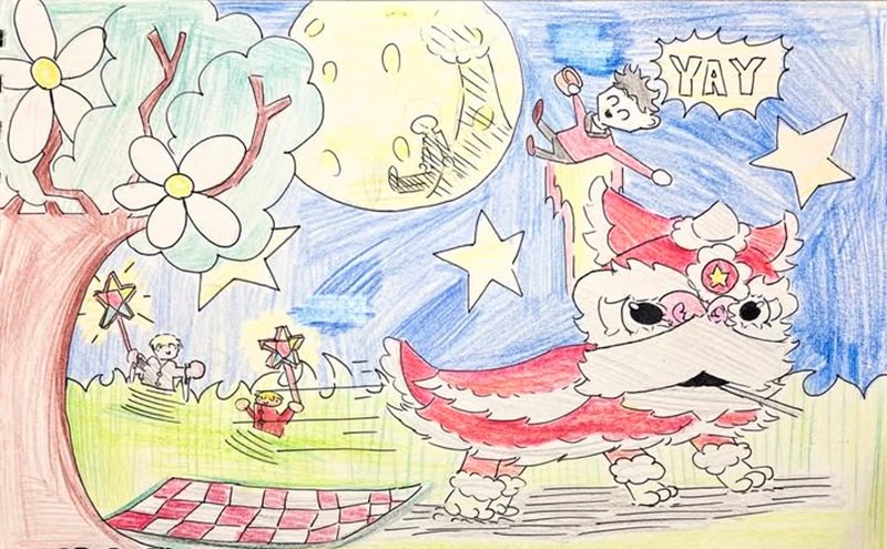 tranh vẽ trung thu 38