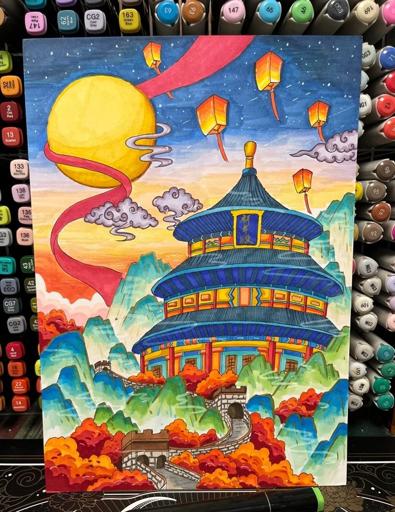 tranh vẽ trung thu 39