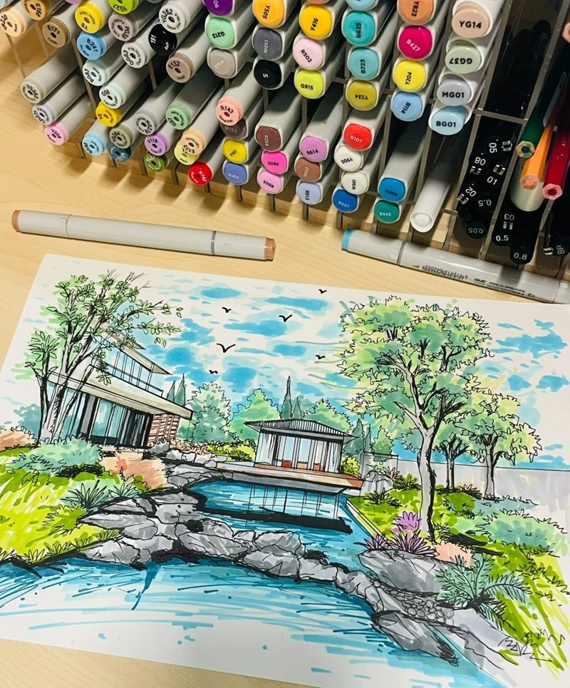 tranh vẽ tự do 9