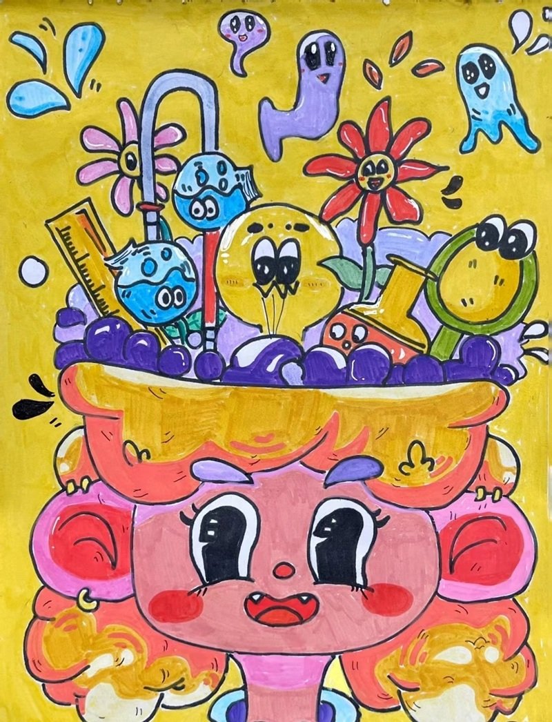 tranh vẽ ý tưởng trẻ thơ 15