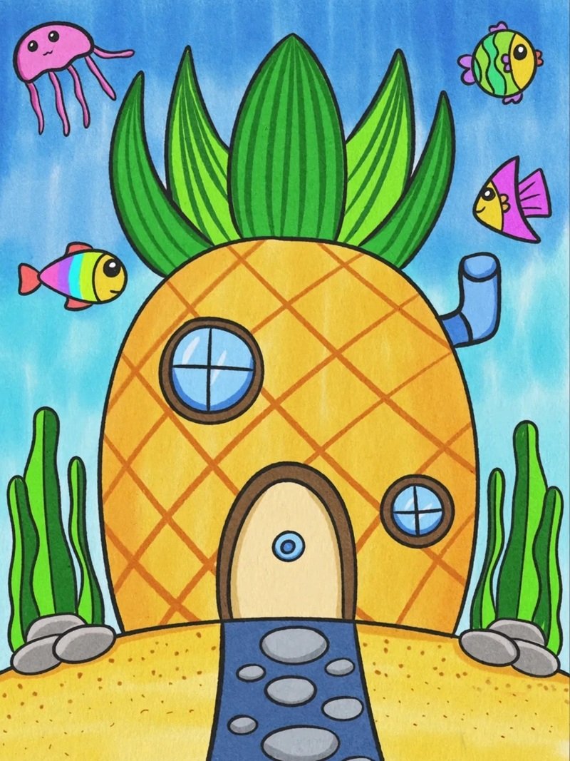 tranh vẽ ý tưởng trẻ thơ 16