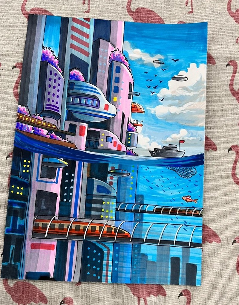 tranh vẽ ý tưởng trẻ thơ 18