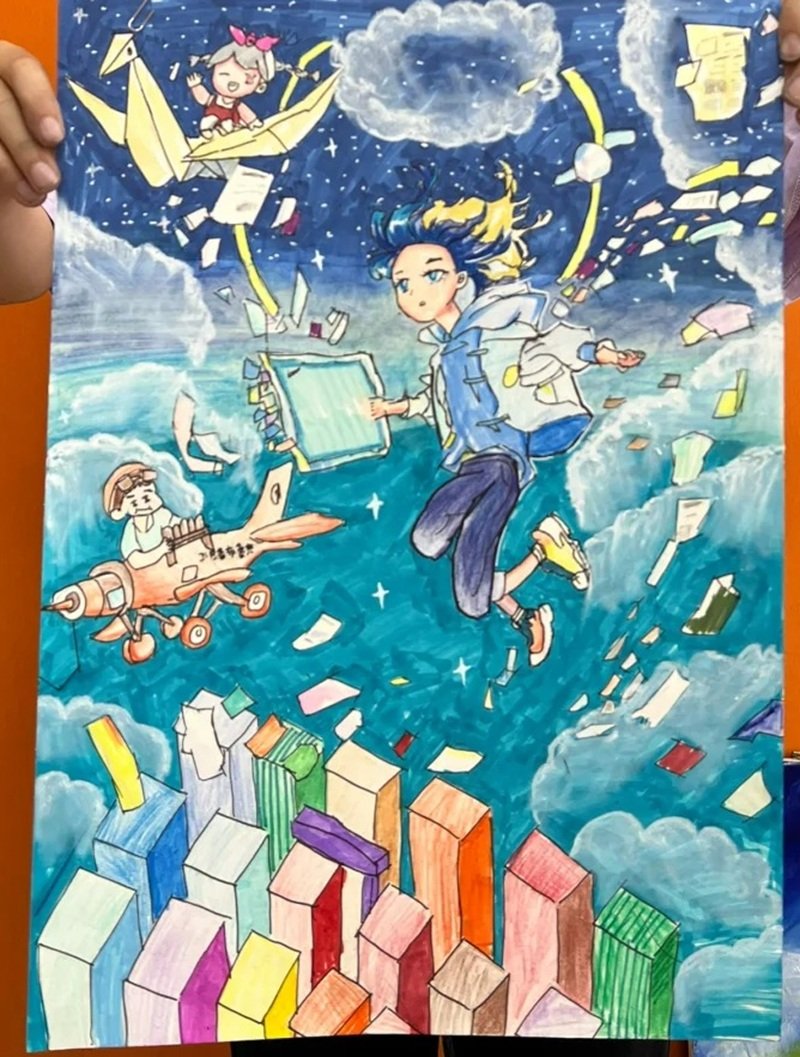 tranh vẽ ý tưởng trẻ thơ 2