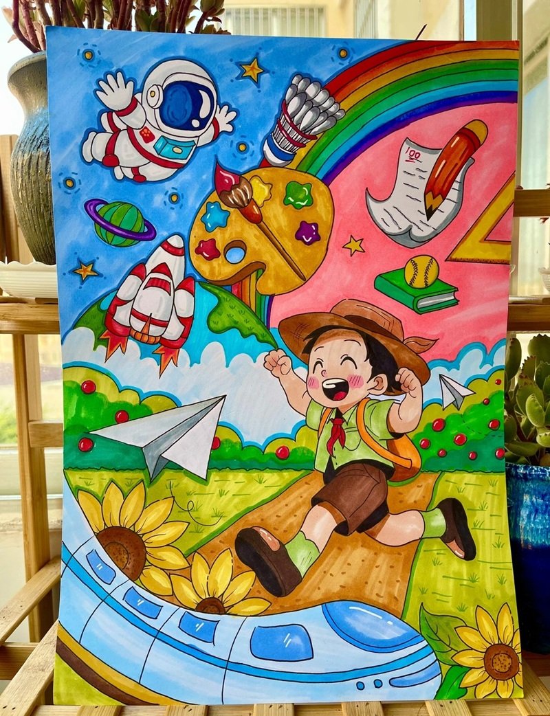 tranh vẽ ý tưởng trẻ thơ 23