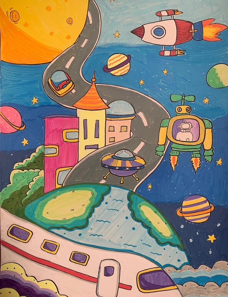 tranh vẽ ý tưởng trẻ thơ 32