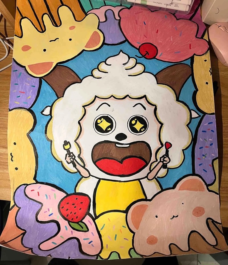 tranh vẽ ý tưởng trẻ thơ 4