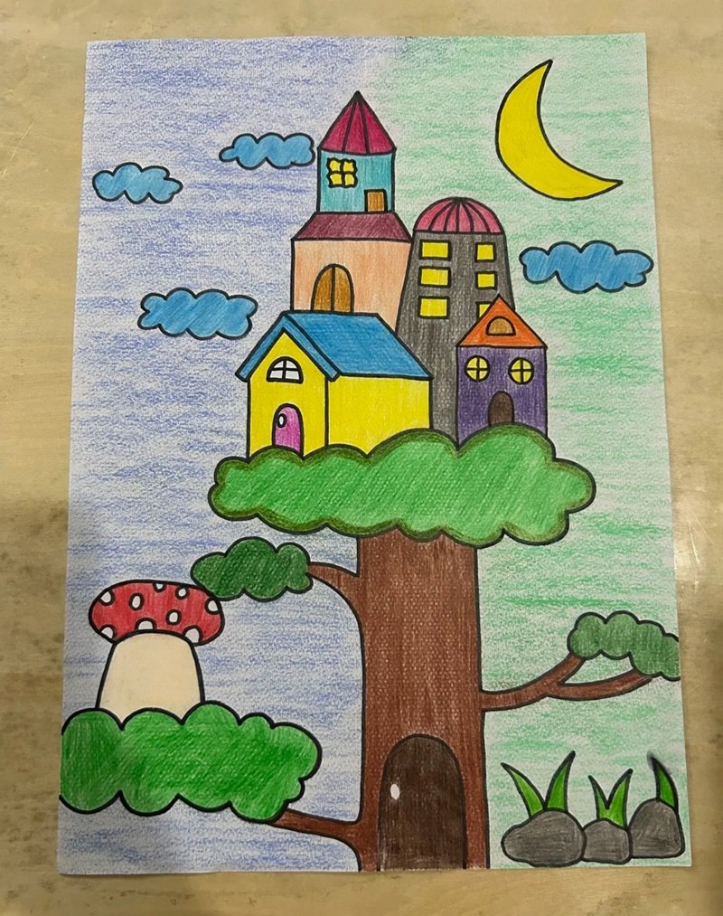 tranh vẽ ý tưởng trẻ thơ 6