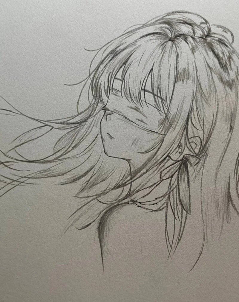 vẽ anime đơn giản cute 10