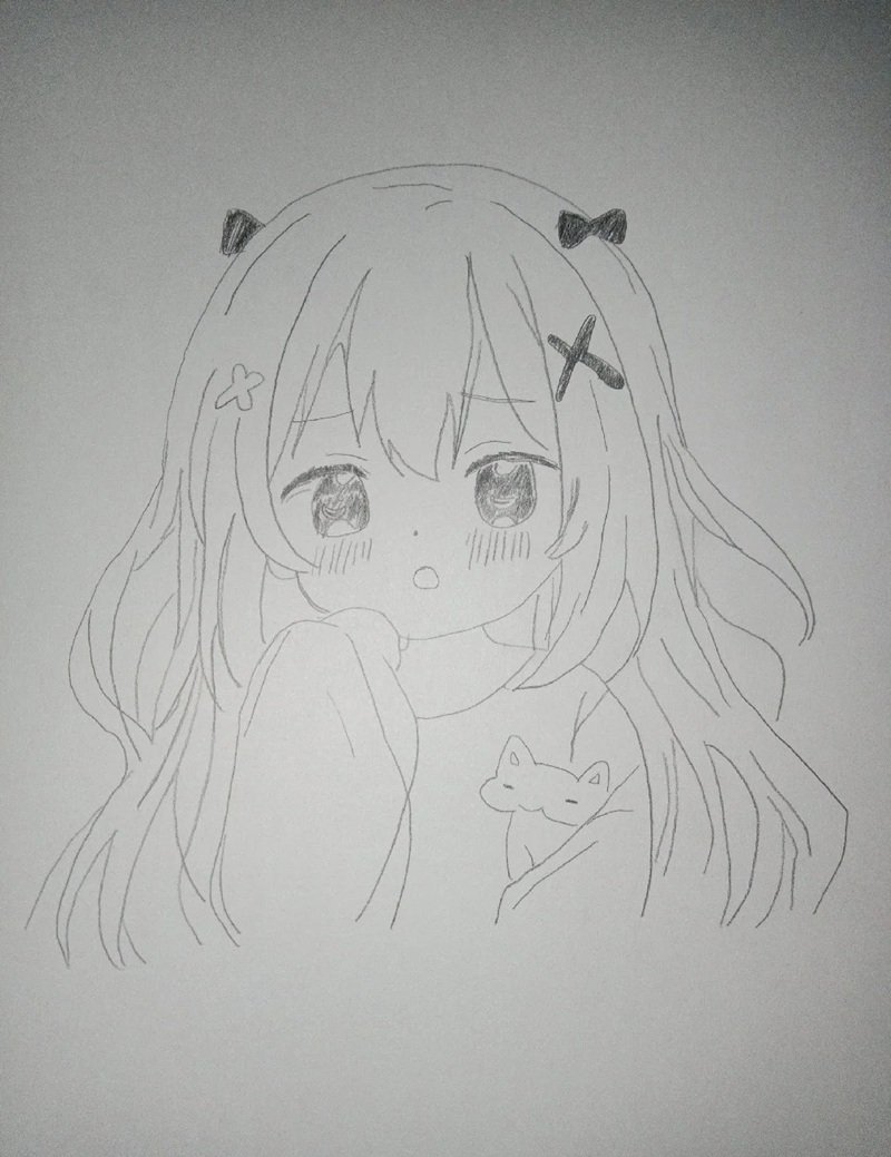 vẽ anime đơn giản cute 11