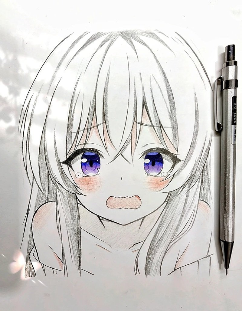 vẽ anime đơn giản cute 16