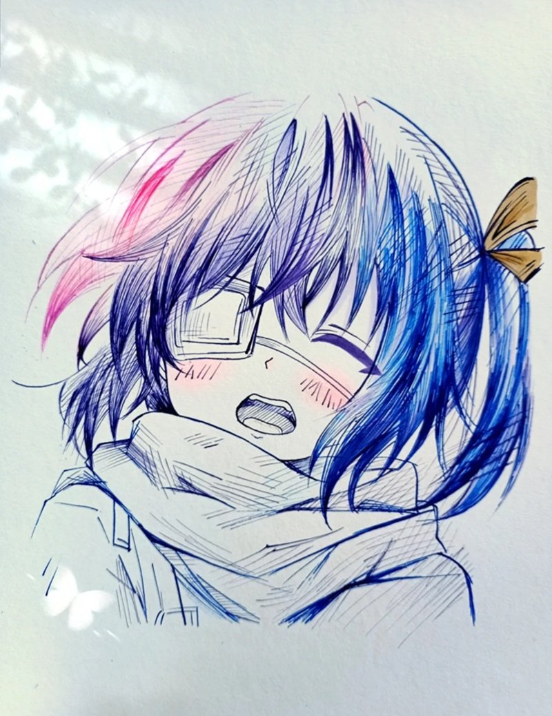 vẽ anime đơn giản cute 2