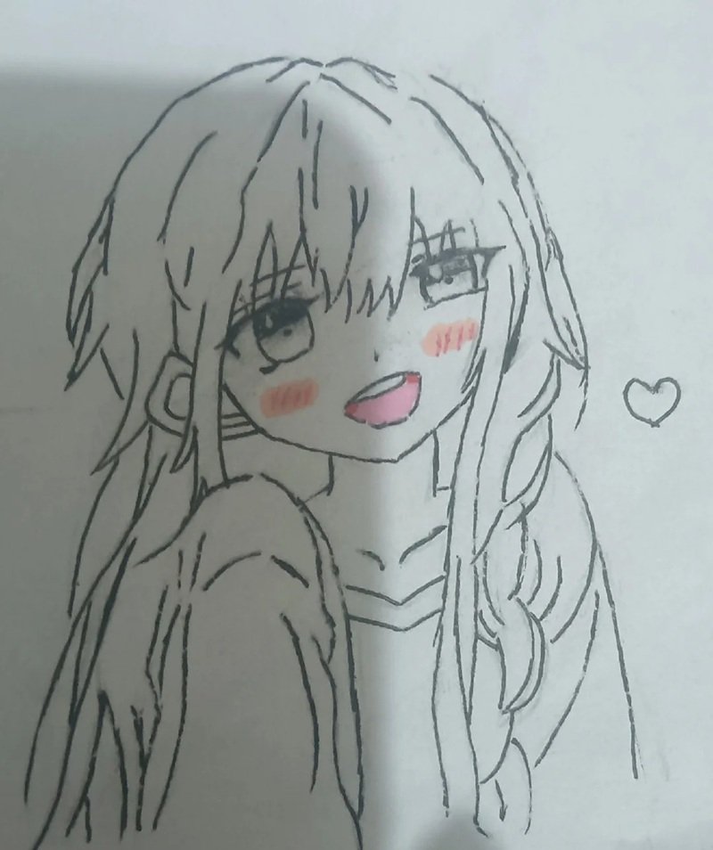 vẽ anime đơn giản cute 30