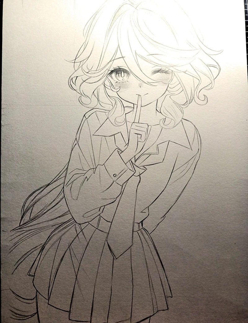 vẽ anime đơn giản cute 36