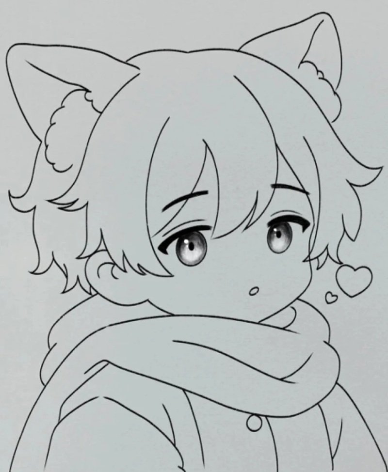 vẽ anime đơn giản cute 37