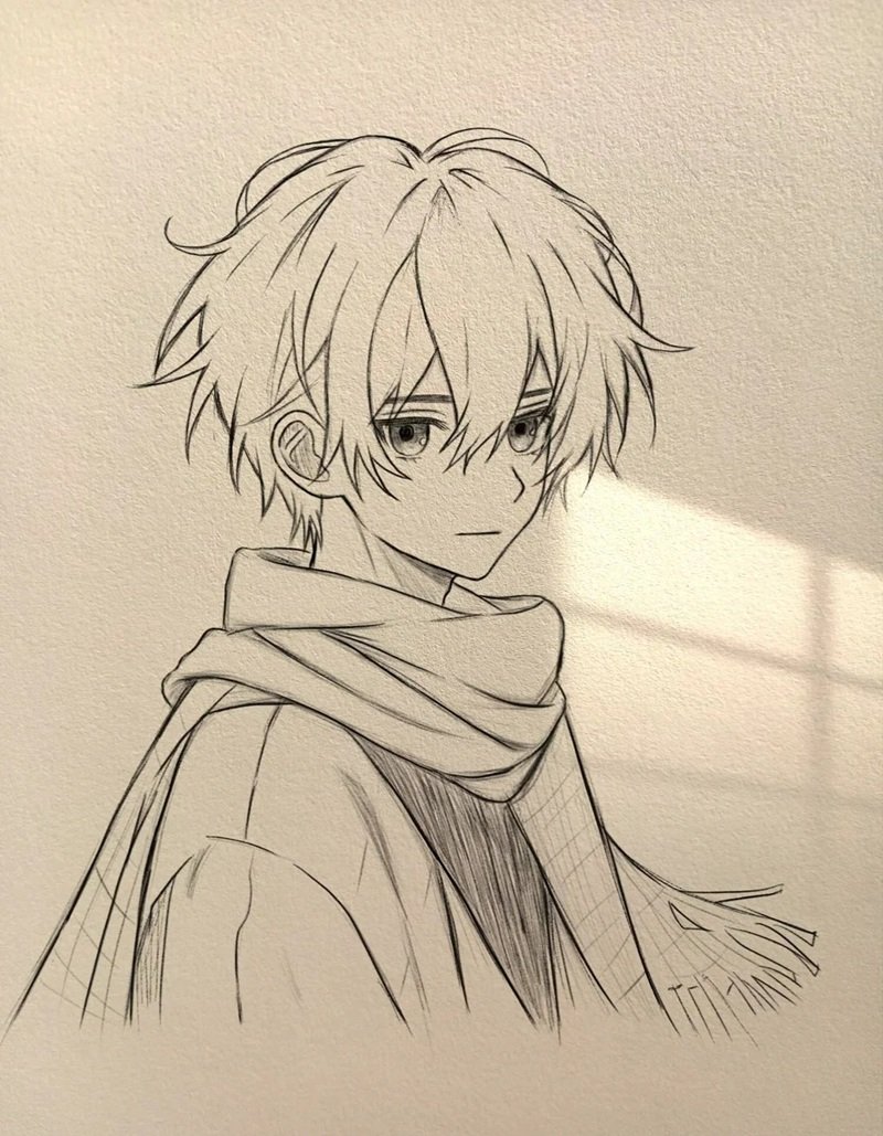 vẽ anime đơn giản cute 4