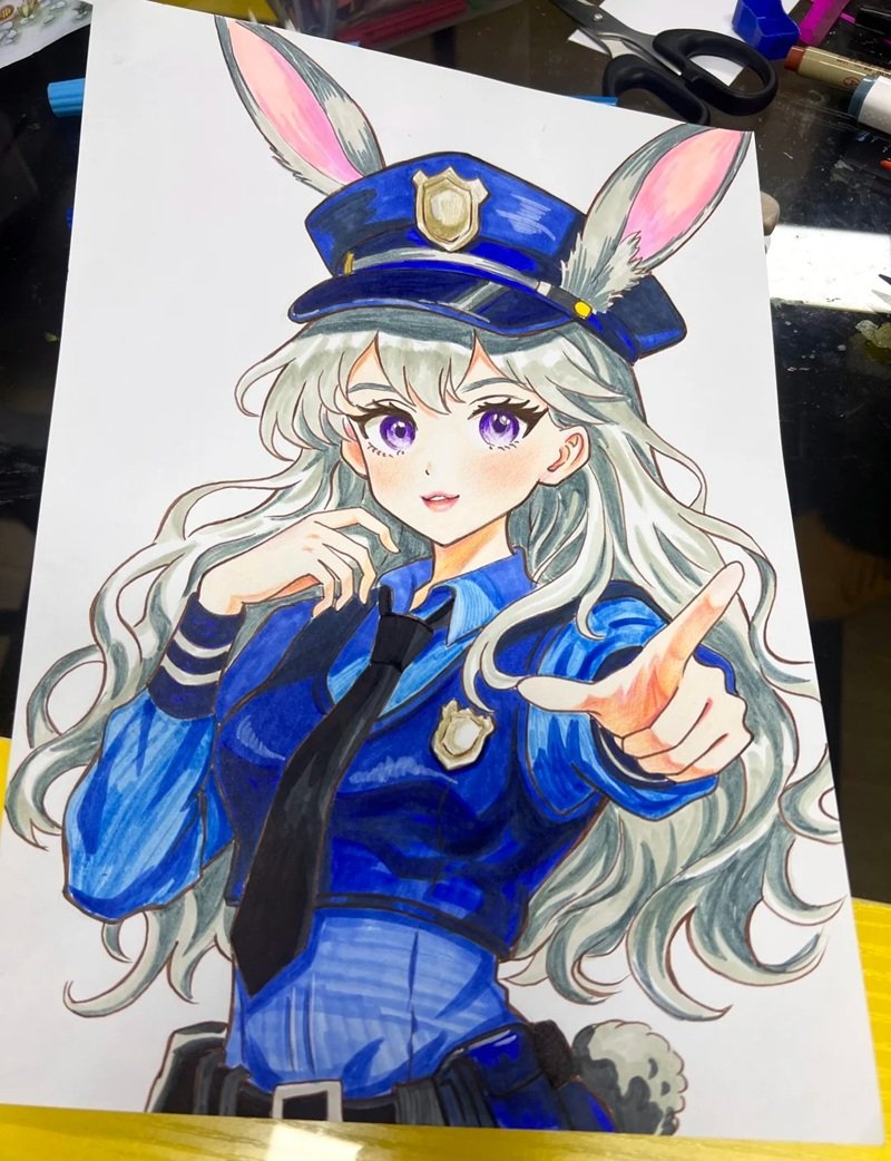 vẽ anime đơn giản cute 40