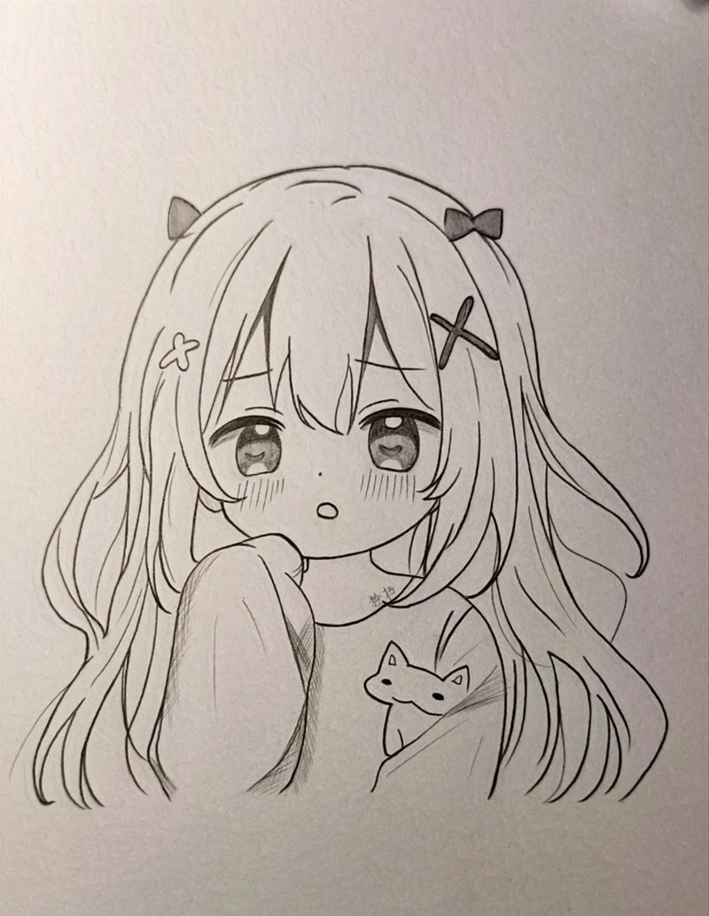 vẽ anime đơn giản cute 5