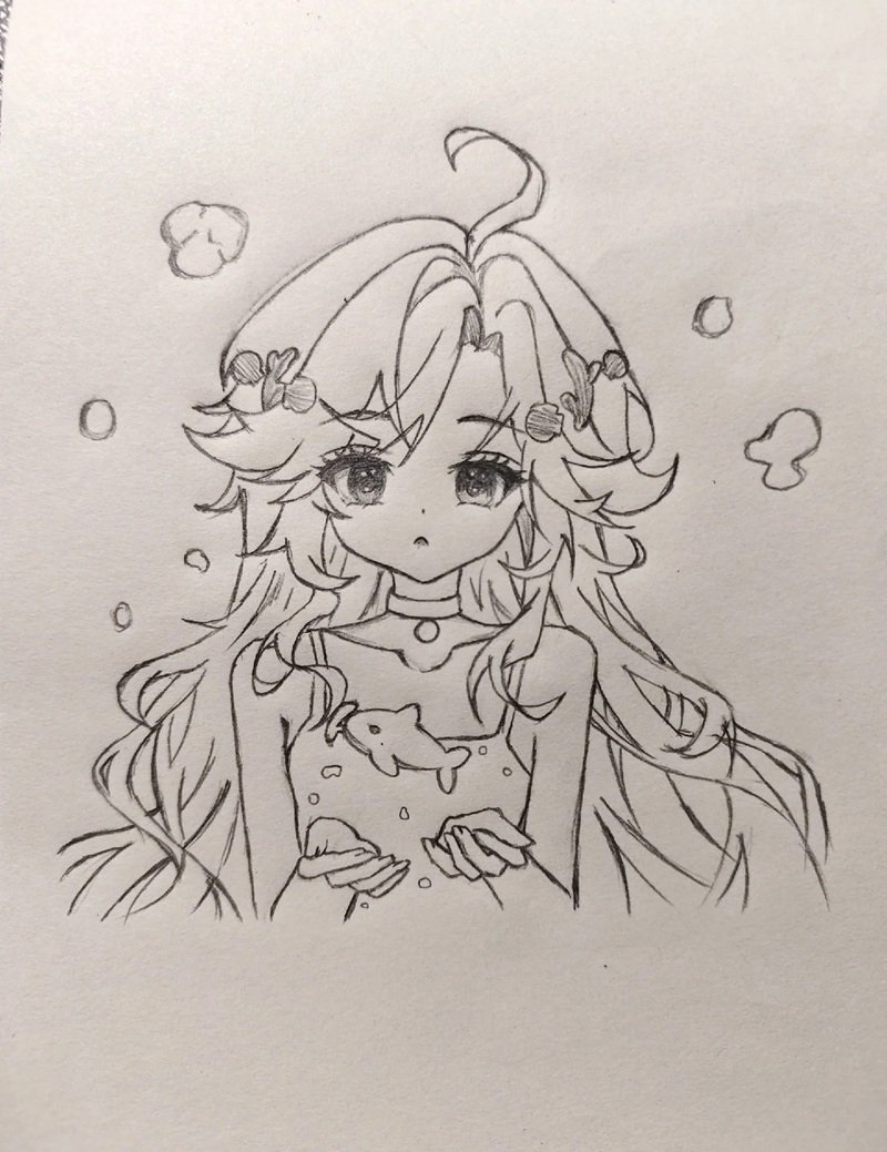 vẽ anime đơn giản cute 9