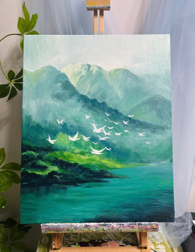 vẽ cảnh thiên nhiên 13