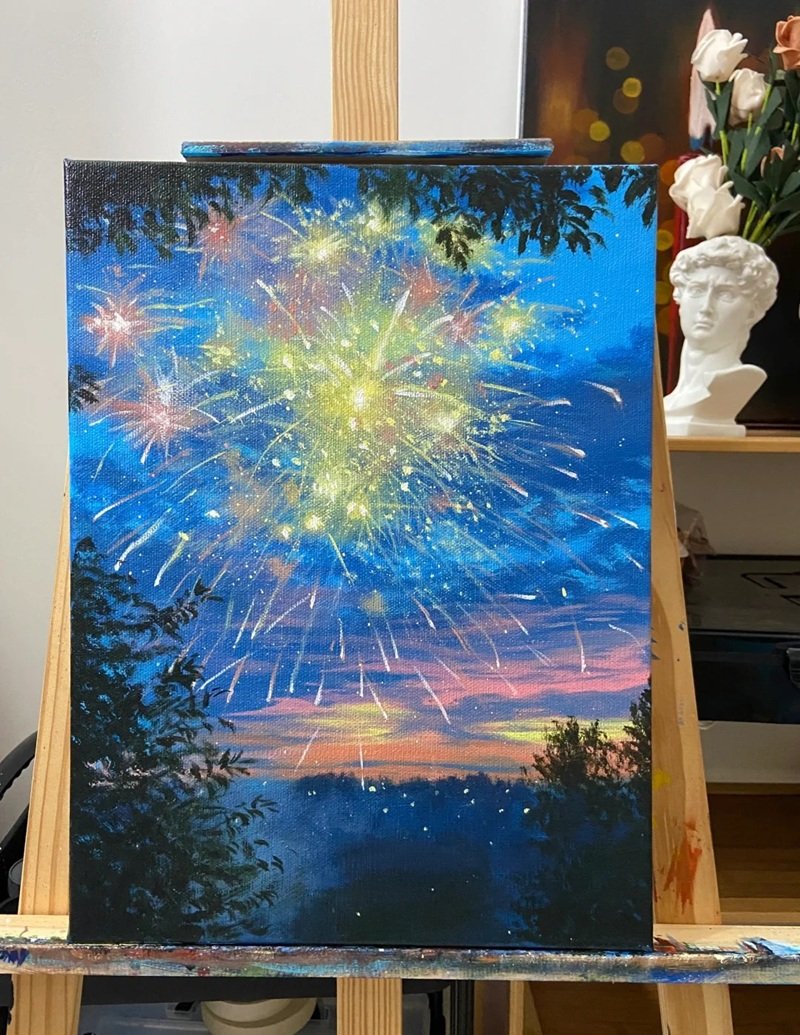 vẽ cảnh thiên nhiên 17