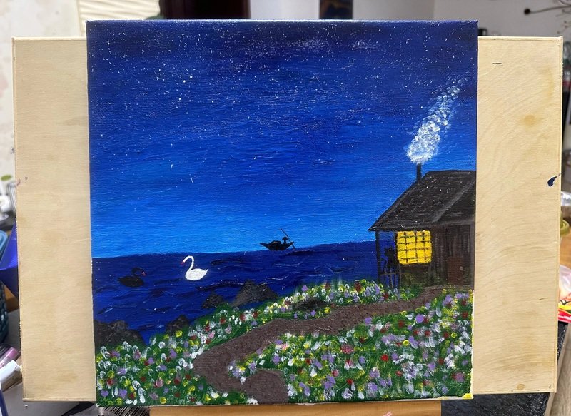 vẽ cảnh thiên nhiên 2