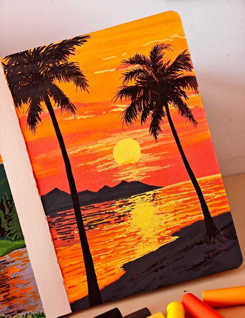 vẽ cảnh thiên nhiên 22