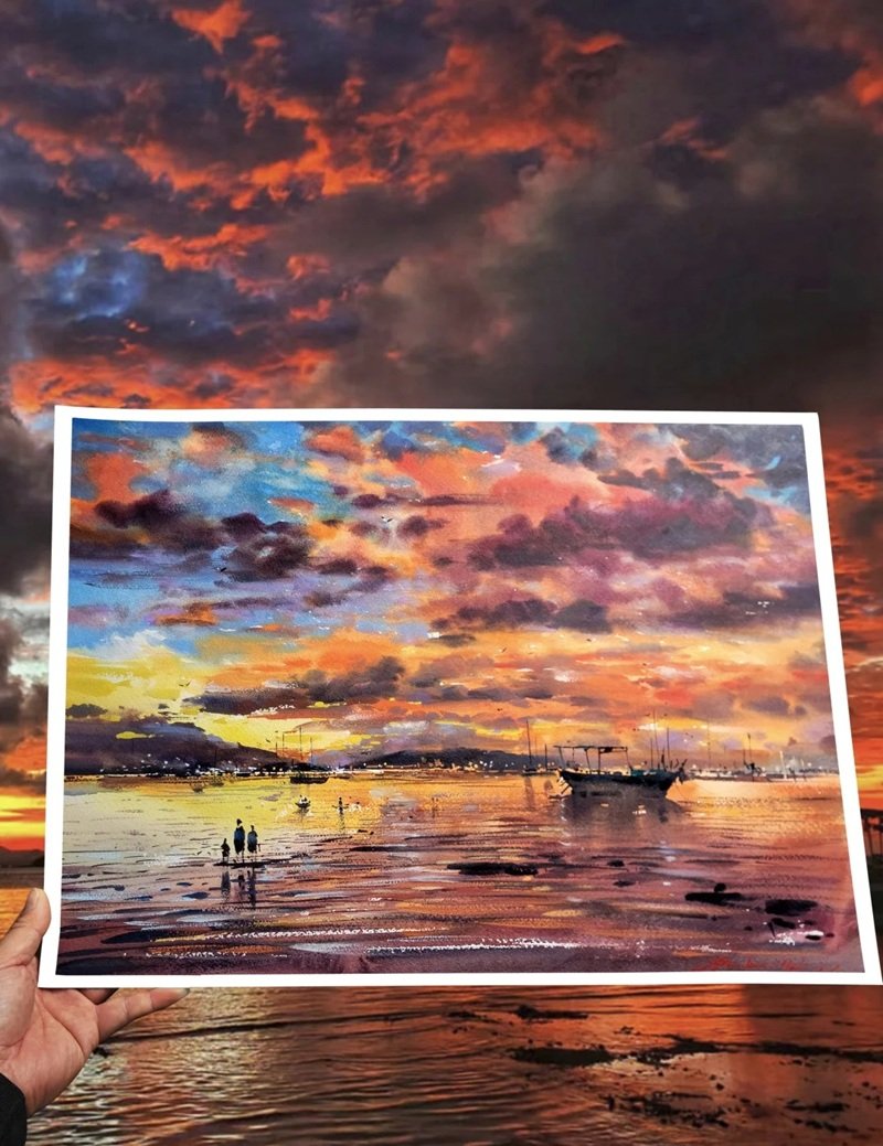 vẽ cảnh thiên nhiên 23