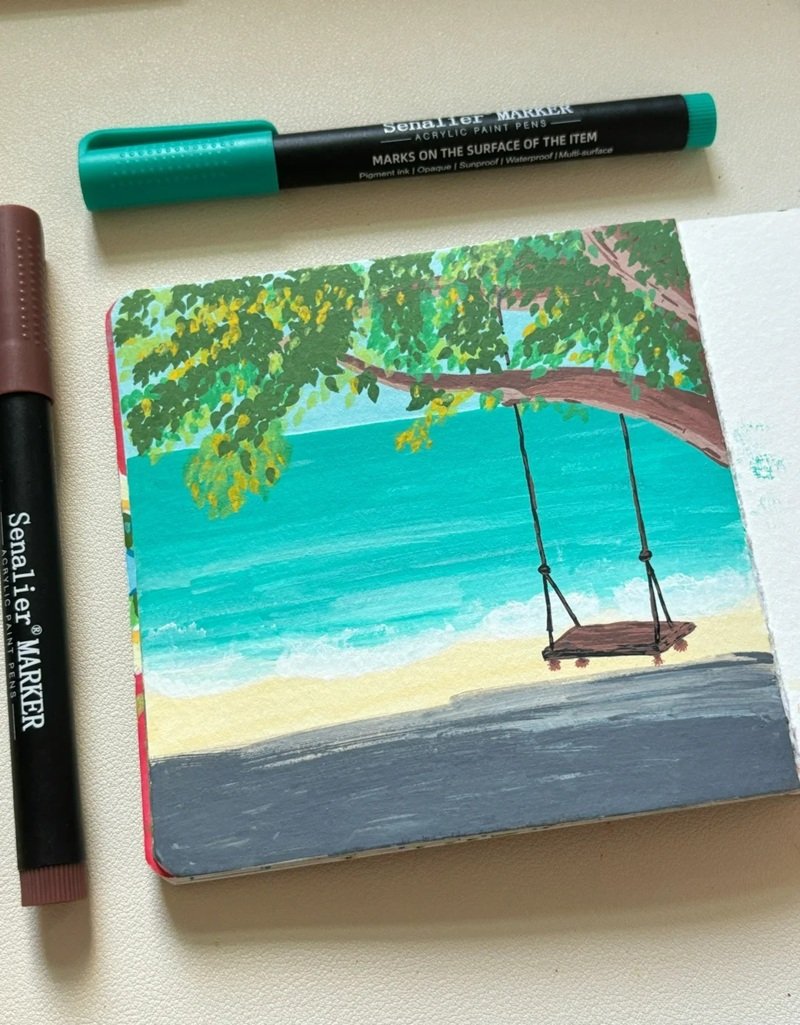 vẽ cảnh thiên nhiên 35