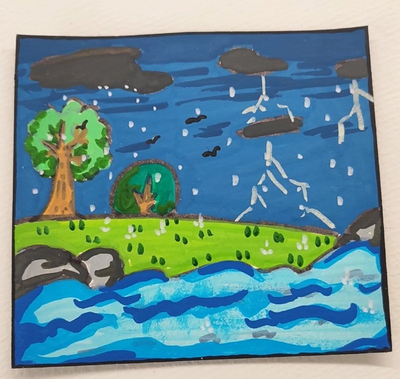 vẽ cảnh thiên nhiên 7