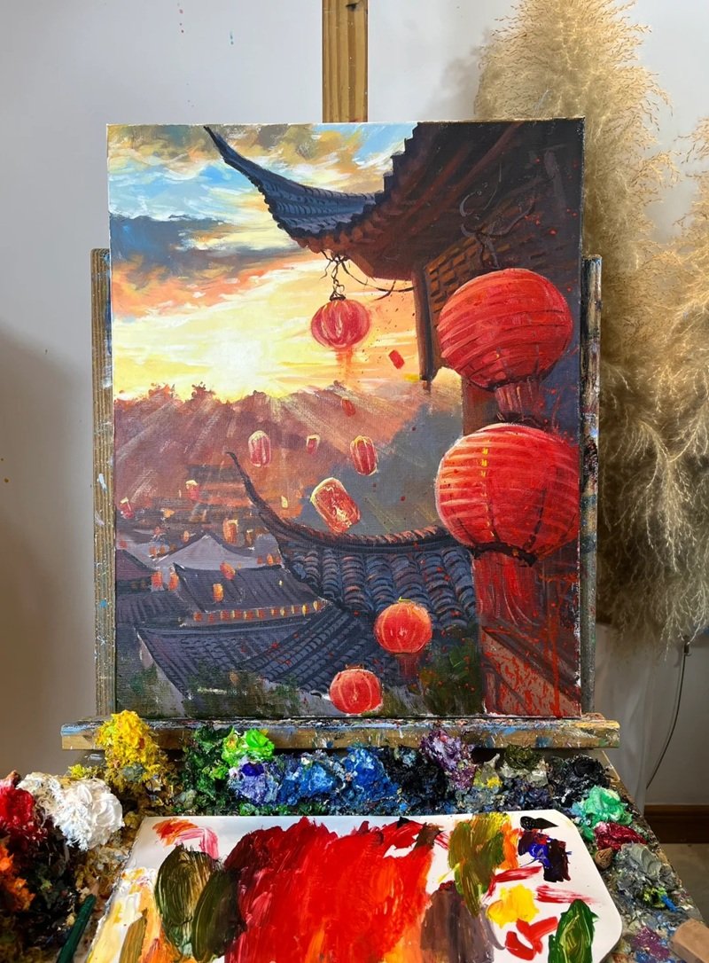 vẽ cảnh thiên nhiên 8