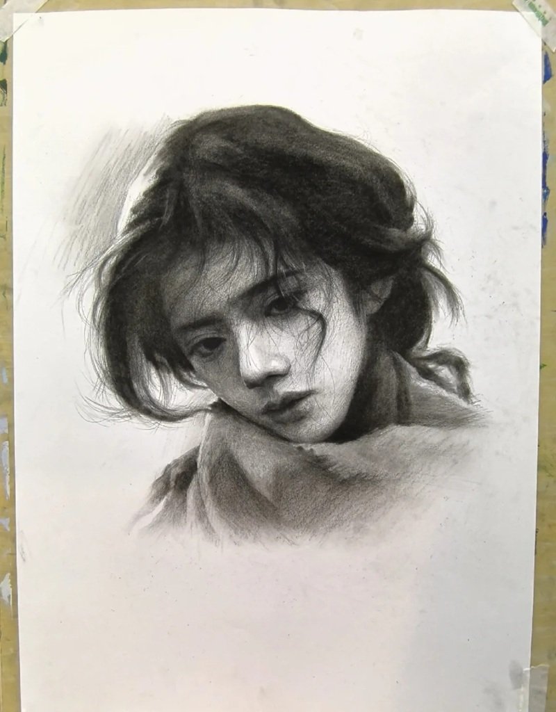 vẽ chân dung đơn giản nhất 1