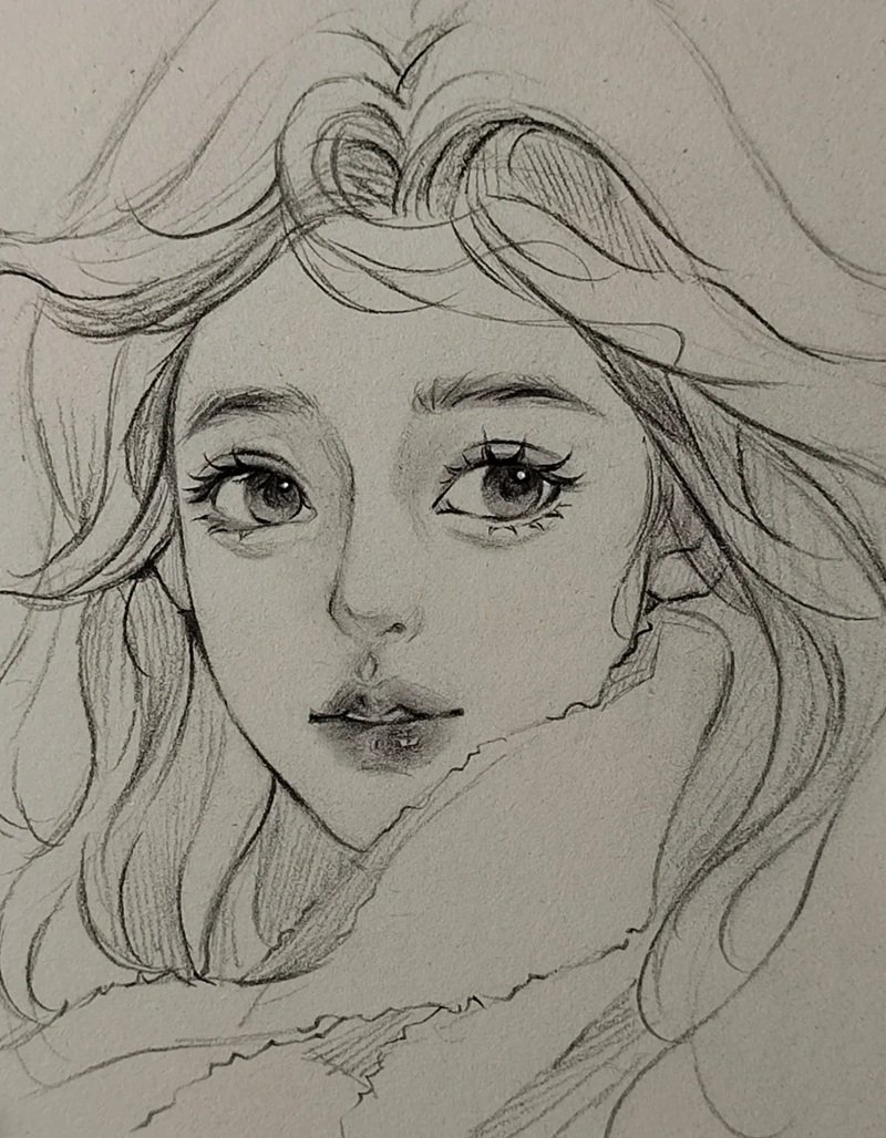 vẽ chân dung đơn giản nhất 11