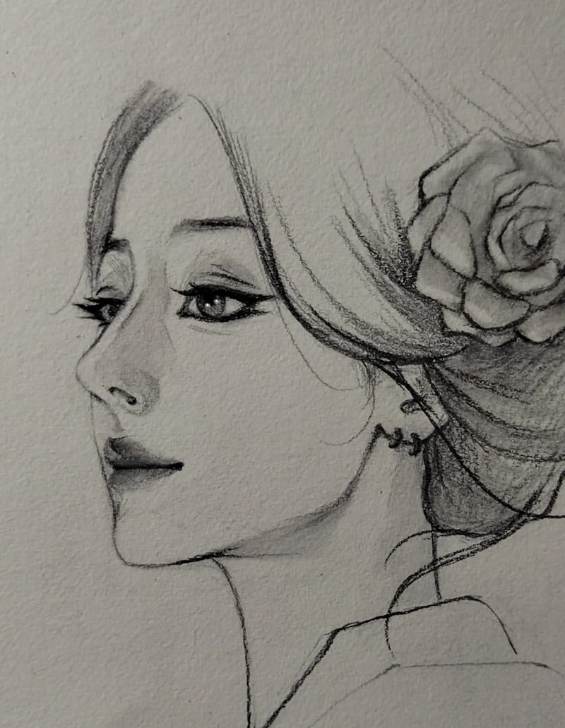 vẽ chân dung đơn giản nhất 19