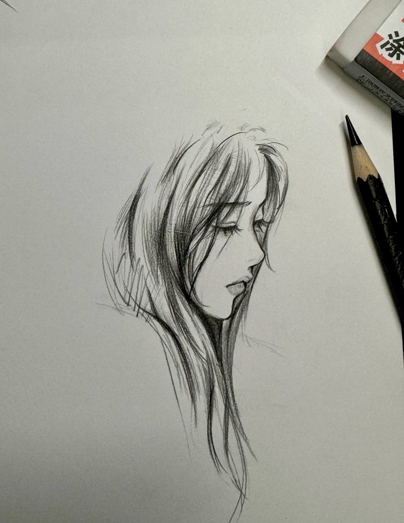 vẽ chân dung đơn giản nhất 2