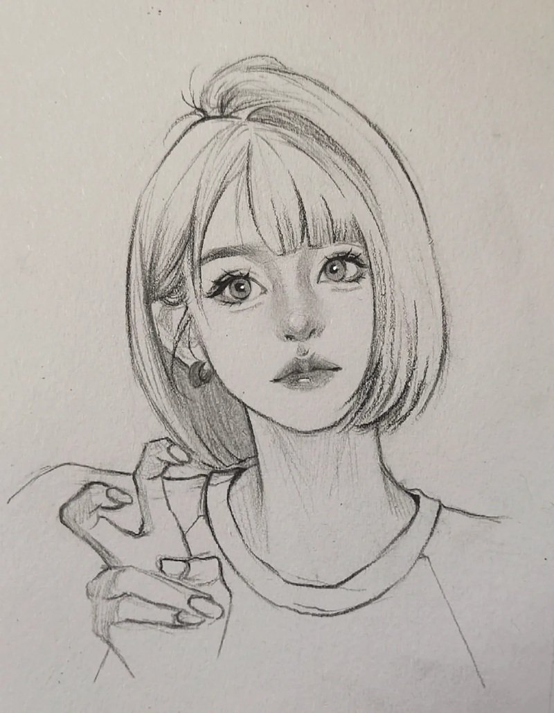 vẽ chân dung đơn giản nhất 26