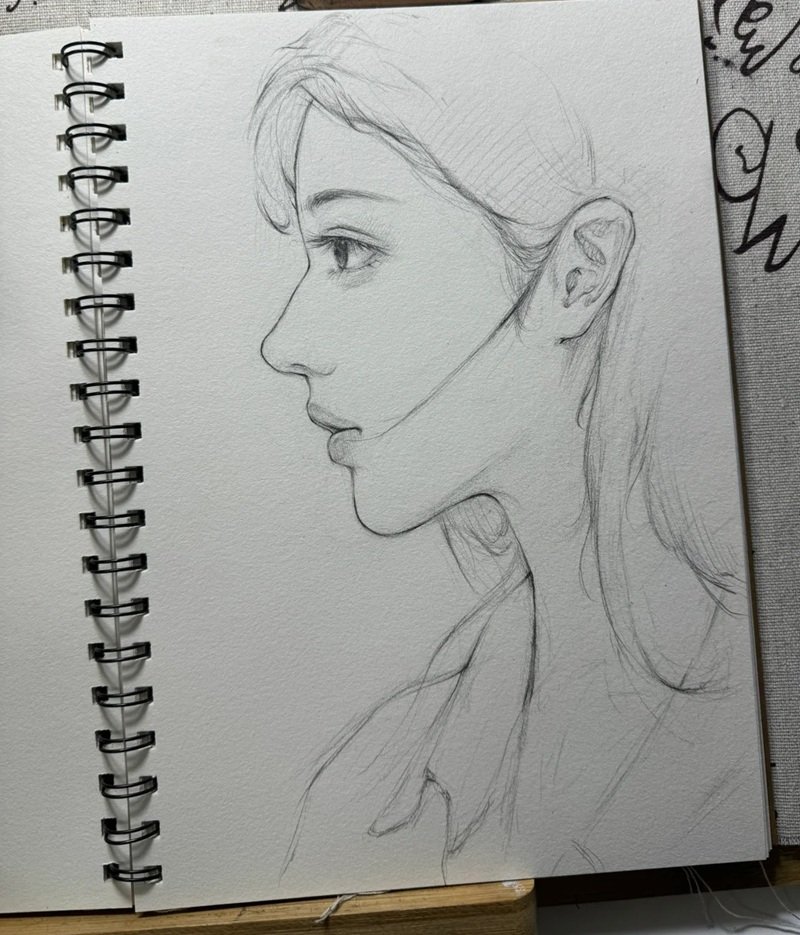 vẽ chân dung đơn giản nhất 3