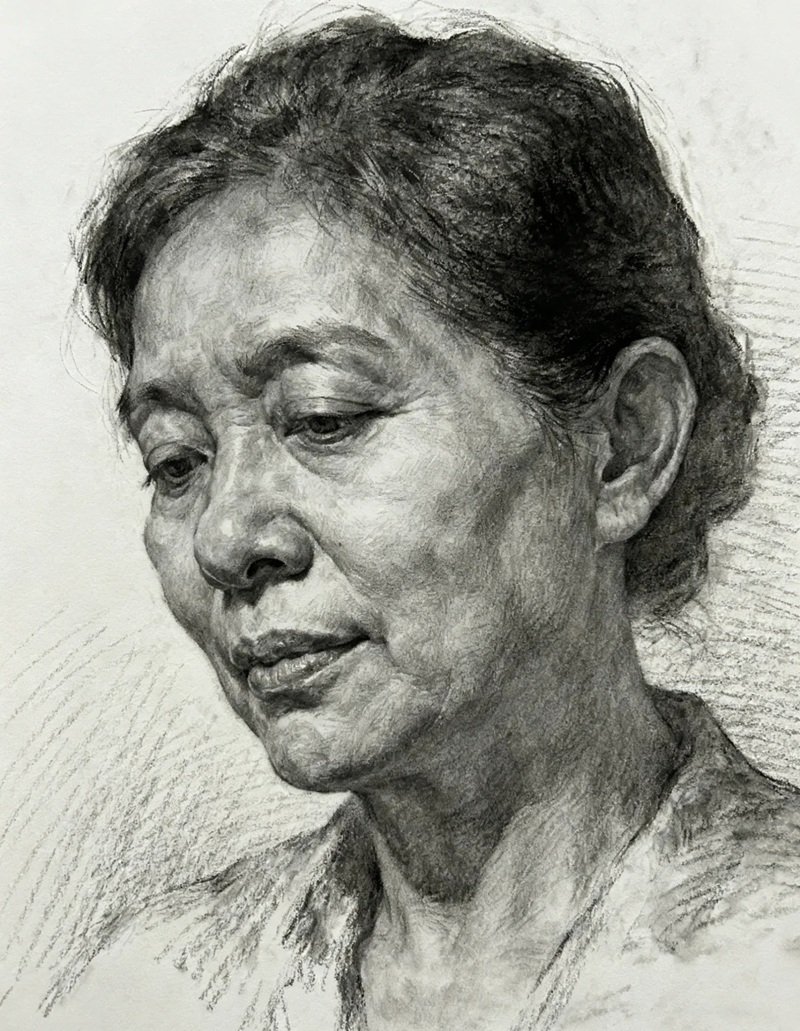 vẽ chân dung đơn giản nhất 38