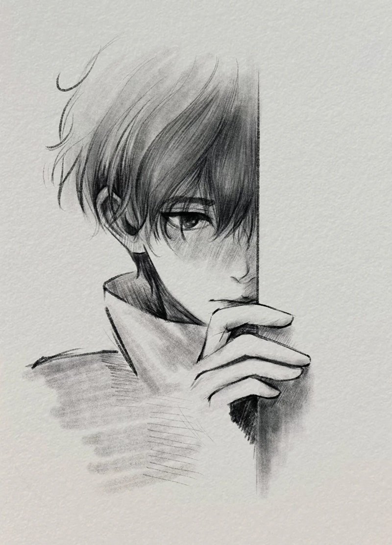 vẽ chân dung đơn giản nhất 7