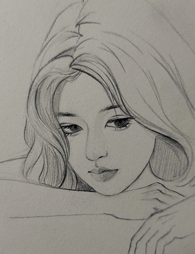 vẽ chân dung đơn giản nhất 8